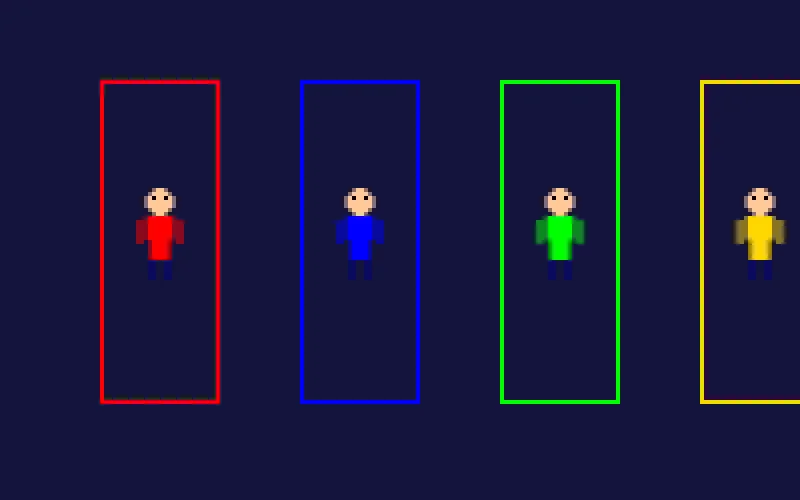 博彩平台像素角色选择界面